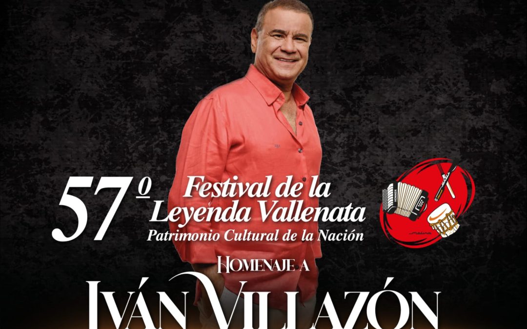 Iván Villazón,será el homenajeado del 57 Festival Vallenato 2024