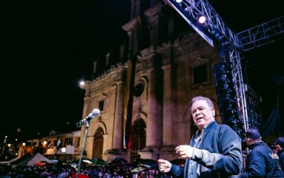 Iván Villazón, aclamado en las fiestas de Colombia.